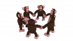happy monkey circle Meme Template