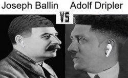 Joseph Ballin vs Adolf Dripler Meme Template