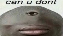 Can u dont Meme Template