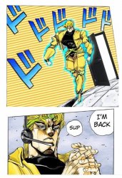 JoJo's Bizarre Adventure Giorno DIO pose 2 Blank Template - Imgflip