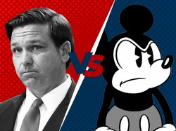 Ron DeSantis vs. Mickey Mouse Meme Template