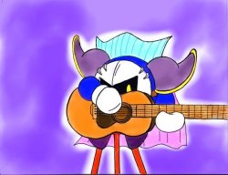 Meta Knight with a guitar Meme Template