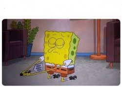 Spongebob commits seppuku Meme Template