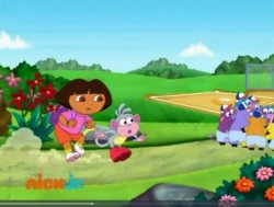 Dora & Boots Coming To A Stop Meme Template