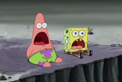 Suprised Patrick and Spongebob Meme Template