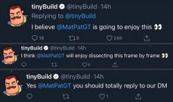 TinnyBuild Begging MatPat for Attention Meme Template