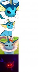 Vaporeon becomes canny Meme Template