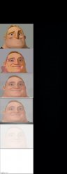 Mr incredible becoming white Meme Template