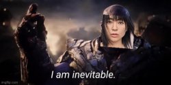 Utada Hikaru I am inevitable Meme Template