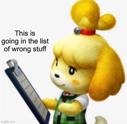 Isabelle Meme Template