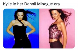 Kylie in Dannii Minogue era Meme Template