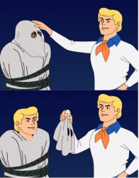 Scooby-Doo Mask Reveal Self Meme Template