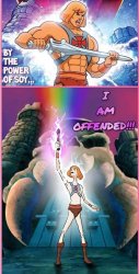 He Man becomes Soy Boi Meme Template