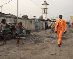 Cool guy walking down the slums Meme Template