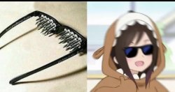 anime unsee glasses Meme Template