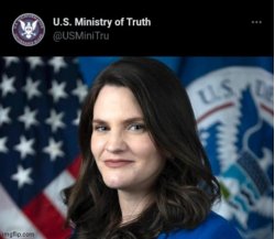 US Ministry of Truth Nina Jankowicz Meme Template