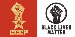 Blm left fist Communist logo Meme Template