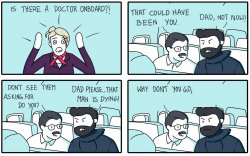 doctor on the plane Meme Template