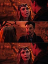 i become the enemy scarlet witch Meme Template