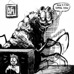 Eldritch Horror Garfield Meme Template