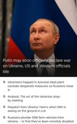 Putin may declare war Meme Template