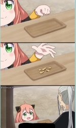 Anya buys something with peanuts Meme Template