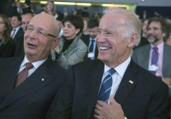 Klaus Schwab and Joe Biden Meme Template