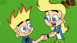 Johnny Test And Joni West Meme Template