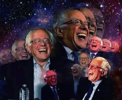 Bernie Sanders laughing Meme Template