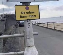 No crime allowed Meme Template