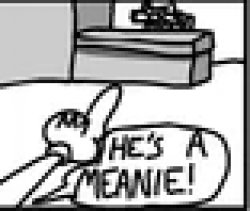 Knicknacks "HE'S A MEANIE" Meme Template