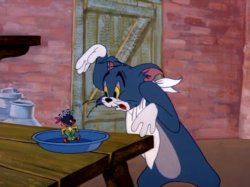Tom and Jerry Tom Horrified Meme Template