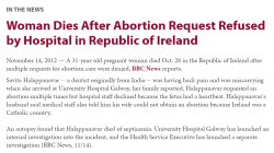 Ireland woman dies after abortion request denied Meme Template