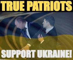 True patriots support Ukraine Meme Template