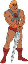 He Man leaning on sword transparency Meme Template