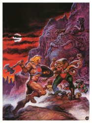 He-Man vs King Hiss Earl Norem art Meme Template