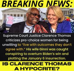 Clarence Thomas hypocrite Meme Template