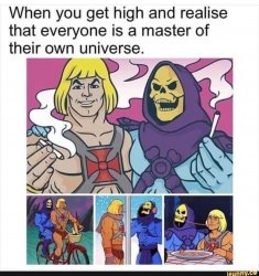 Everyone is a master of their own universe Meme Template