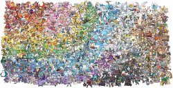 Every Pokémon in a Rainbow Meme Template