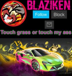 Blaziken announcement temp (car) Meme Template