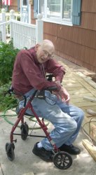 Old man wheelchair walker Meme Template