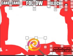 Candycand announcement template Meme Template