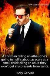 Ricky Gervais quote atheist Meme Template