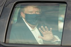 Trump COVID car ride Meme Template
