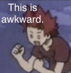 Awkward kirishima Meme Template