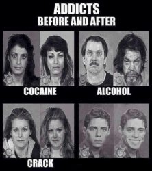 Cocaine Alcohol Crack Meme Template