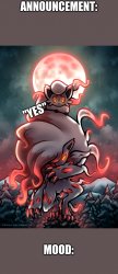 Zoroark Announcement temp Meme Template