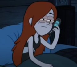 Wendy and Soos on The Phone(Gravity Falls) Meme Template