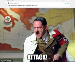 attack hitler stream Meme Template