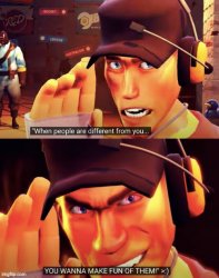 When people are different from you Meme Template